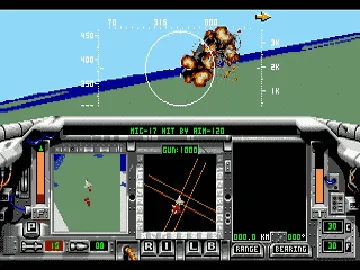 F-15 Strike Eagle II (Europe) screen shot game playing